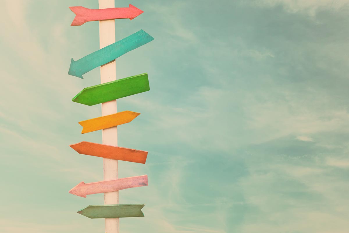 Image representing many choices about directions to go